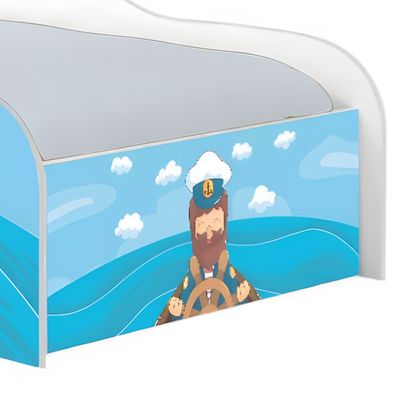 Cama Solteiro Infantil 197x91,5cm para Quarto Personagens Marinheiro K02 - D'Rossi