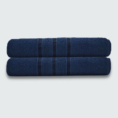 Toalhas P/ Secar Pet 2 Peças Beka 70x125 cm 100% Algodão Azul Marinho