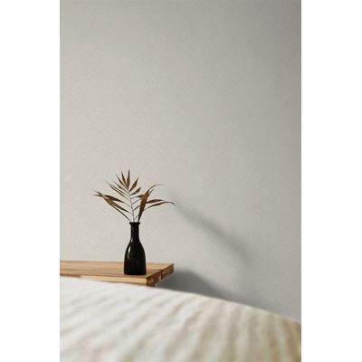 Papel de Parede Maison Aspecto Têxtil Branco MN1001