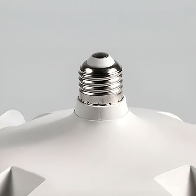 Ventilador de Teto com LED 50W Bivolt E27 com Controle Remoto, 3 Velocidades e 3 Tons de Luz, Pás Dobráveis Branco 50cm