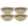 Kit 4 Vasos para Plantas Decorativo Tramontina Indi Plástico Areia Flores Folhagens Suculentas