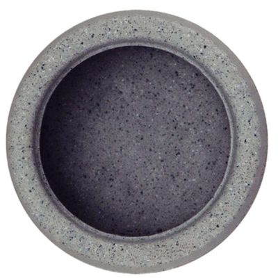 Kit 4 Vasos Decorativos para Flor 8,5cm Pequenos Tramontina Lótus Polietileno Granito Pedra