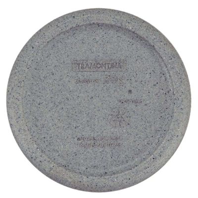 Kit 4 Vasos Decorativos para Flor 8,5cm Pequenos Tramontina Lótus Polietileno Granito Pedra