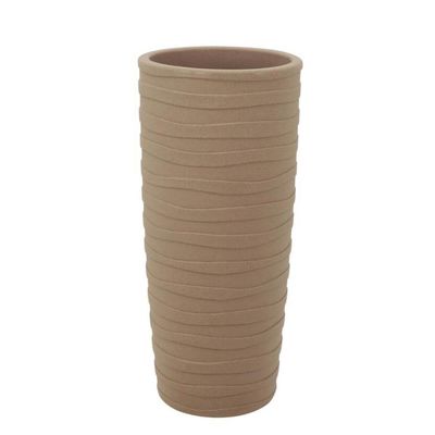 Vaso Alto Decorado Grego Tramontina Areia Plantas Folhagens 80cm Jardim Varanda Quintal