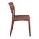 Jogo 4 Cadeiras em Plástico Resistente Terracota Tramontina Amélia Cozinha Área Gourmet Elegante