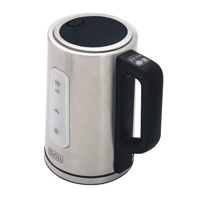 Chaleira Elétrica KEPG Gourmand Gris 1,7L Seletor de Temperatura LED Black+Decker Inox / 110V