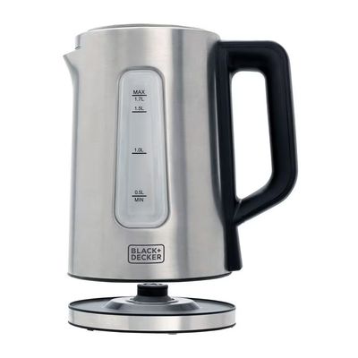 Chaleira Elétrica KEPG Gourmand Gris 1,7L Seletor de Temperatura LED Black+Decker Inox / 110V