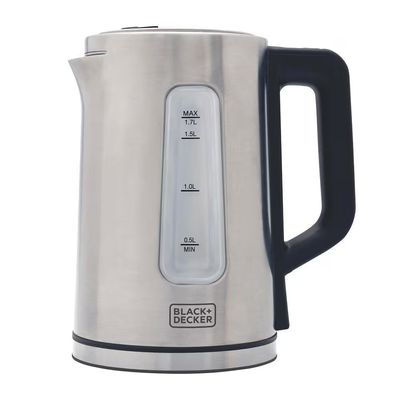 Chaleira Elétrica KEPG Gourmand Gris 1,7L Seletor de Temperatura LED Black+Decker Inox / 110V