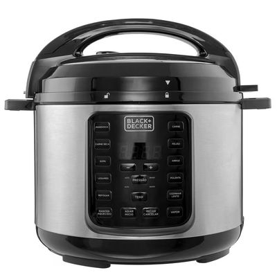 Panela de Pressão Elétrica PP900G Gourmand Gris 5L 900W Black + Decker Inox / 110V