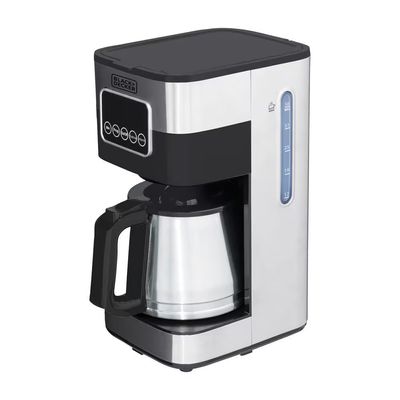 Cafeteira Elétrica CM350G Gourmand Gris 1,5L Programável Black+Decker Inox Preto