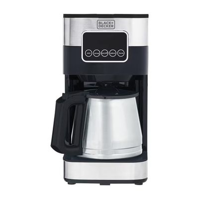 Cafeteira Elétrica CM350G Gourmand Gris 1,5L Programável Black+Decker Inox Preto