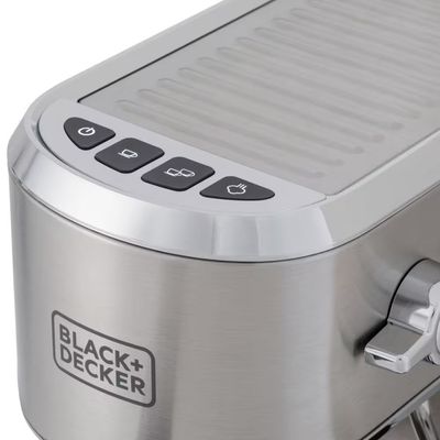 Cafeteira Expresso Black+Decker CEA1200G Gourmand Gris 1200W Multifunções Inox