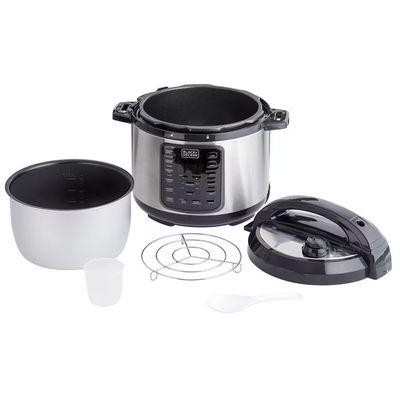 Panela de Pressão Elétrica Black + Decker PP900G Gourmand Gris 5L 900W Inox / 110V
