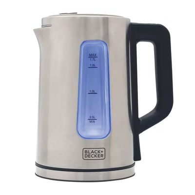 Chaleira Elétrica KEPG Gourmand Gris 1,7L Seletor de Temperatura LED Black+Decker Inox / 220V