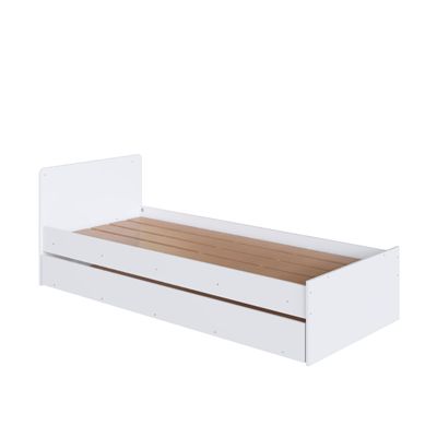 Berço Cama com Cômoda e Cama Auxiliar Branco Completa Móveis