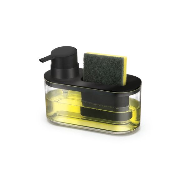 Porta Detergente com Espaço para Esponja Arthi Preto 900ml