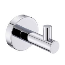 CABIDEIRO DROP SIMPLES DE PAREDE EM AÇO INOX CROMADO DPACE4510