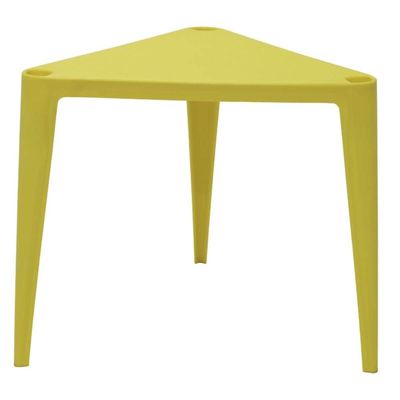 Kit 6 Mesas Plásticas Triangulares Infantil Amarela 64x59cm Tramontina Sofia Brincar Estudar