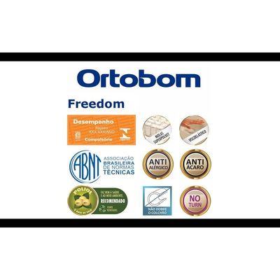 Colchão Freedom Casal (138X188X32) Pillow Top + Ortobom
