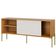 Rack Para Sala de Estar TV 50 Pol 144cm Industrial Nagi D03 Freijó Off White - Lyam Decor