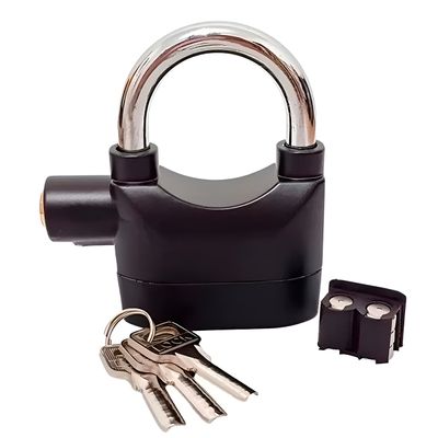 Cadeado Trava Alarme Sonoro Anti Furto Sensor Sonoro - Segurança Extra para Bicicletas, Motos e Residências
