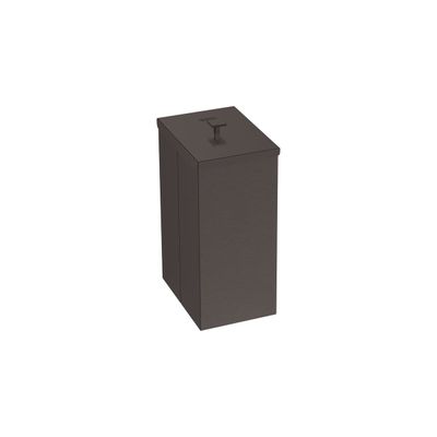 LIXEIRA TRAMONTINA LUZ SLIM AÇO INOX EM ACABAMENTO SCOTCH BRITE E REVESTIMENTO BLACK MATTE 5,5L 94540/072