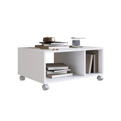 Mesa de Centro Com Nichos B59 Branco Emovell