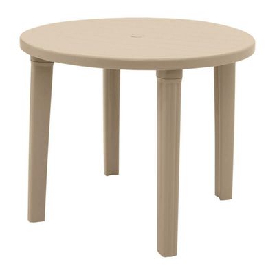 Mesa Plástica Desmontável Areia Tramontina Cassino Guarda-Sol Jardim Quiosque