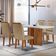 Mesa Olímpia 120cm Mdf Canto Copo Com 4 Cadeiras Athenas
