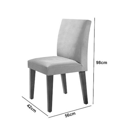 Mesa Olimpia 120 Mdf Vidro Canto Copo 4 Cadeiras Grecia