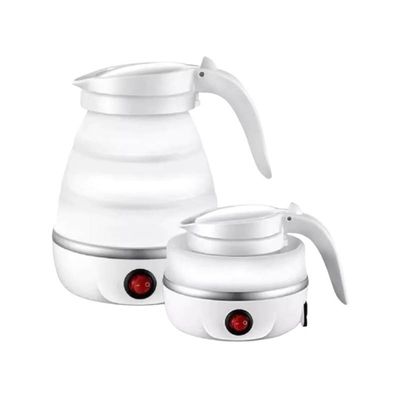 Chaleira Elétrica 600ml Portátil 110v Retrátil Branca 600w