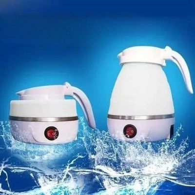 Chaleira Elétrica 600ml Portátil 110v Retrátil Branca 600w