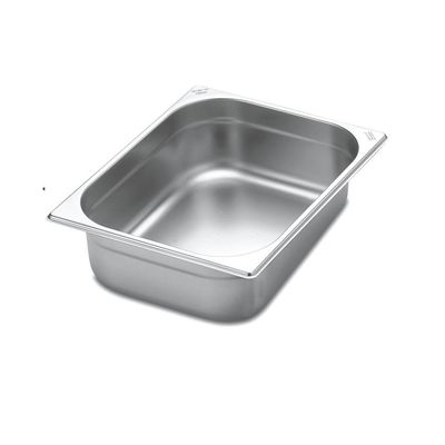 Kit 4 Cubas Gastronomica Inox 1/2x100mm com tampas Brasinox
