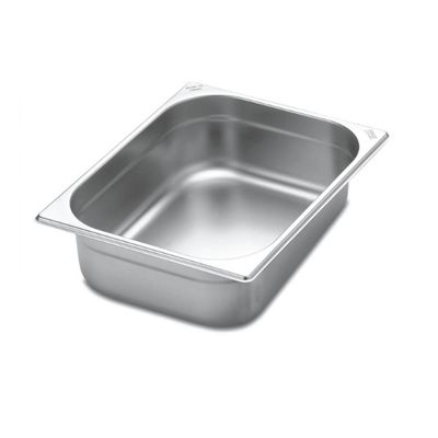 Kit 4 Cubas Gastronomica Inox 1/2x100mm com tampas Brasinox