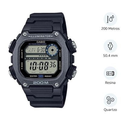 Relógio Casio Masculino Digital DW-291HX-1AVDF