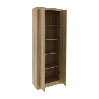 Armário Multiuso 60x171,5cm com 2 Portas e 4 Prateleiras AM3113 Amêndoa
