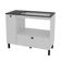 Balcão Cozinha Cooktop 5 Bocas Branco com 2 Portas e Nicho Para Forno ou Forno-Microondas BL3316