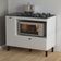 Balcão Cozinha Cooktop 5 Bocas Branco com 2 Portas e Nicho Para Forno ou Forno-Microondas BL3316