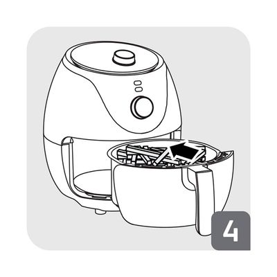 Fritadeira Elétrica Air Fryer Arno Easy Fry EZFP 3,2L Preta - 127V