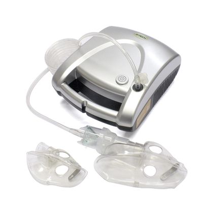 Nebulizador e Inalador G-Tech Nebcom V Prata Bivolt