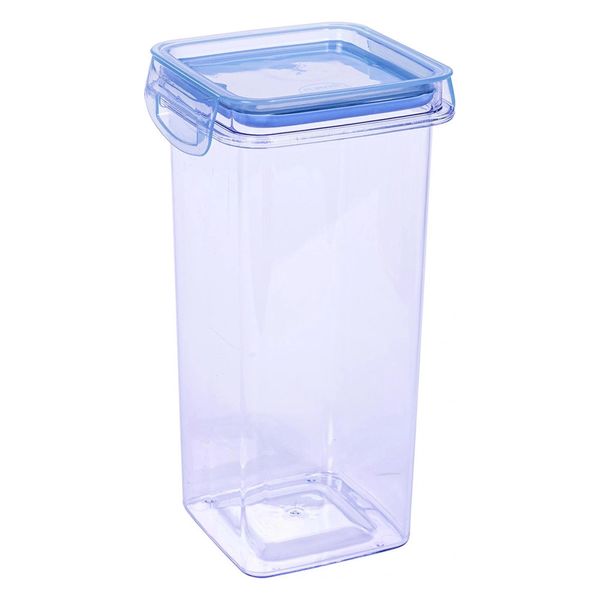 Pote para Mantimentos Hermético Plasútil Quadrado Azul 1,2L Pote para Mantimentos Hermético Plasútil Quadrado Azul 1,2L
