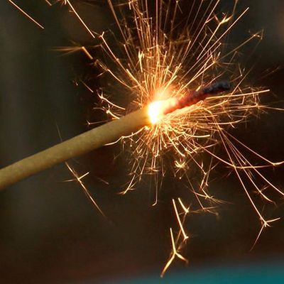 Vela de Aniversário Palito Popper Sparklers Dourada 40cm com 10 Unidades