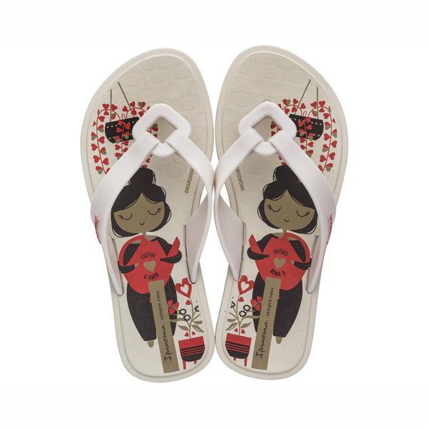 Sandália Ipanema Nexo Infantil Print Bege e Marrom 27/28