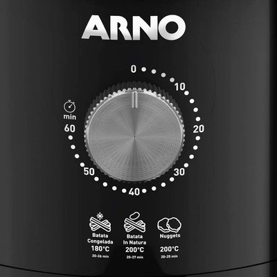 Fritadeira Elétrica Air Fryer Arno Airfry Ultra UFRP 4,2L Preta - 220V