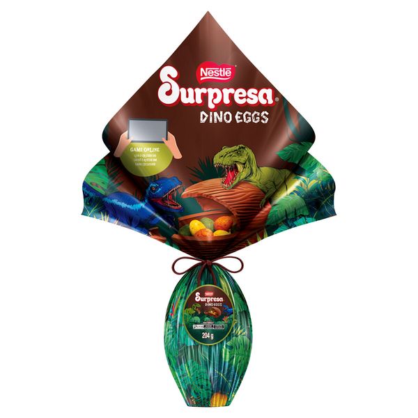 Ovo de Páscoa Nestlé Surpresa Dinossauro 204g Ovo de Páscoa Nestlé Surpresa Dinossauro 204g