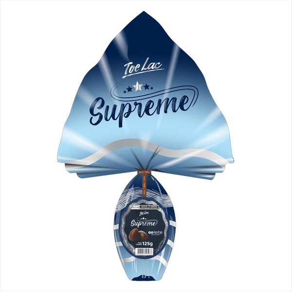 Ovo de Páscoa Toc Lac Chocolate ao Leite Supreme 125g Ovo de Páscoa Toc Lac Chocolate ao Leite Supreme 125g