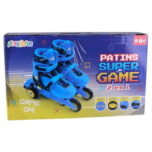 Patins Super Game 32 35 CV255279 Playfun Az