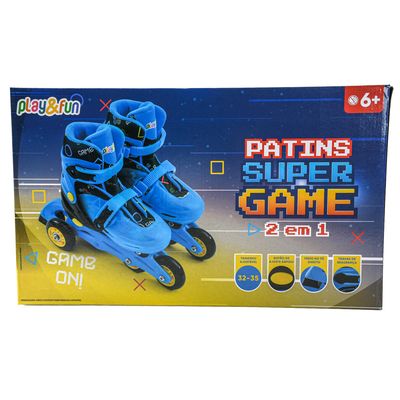 Patins Super Game 32 35 CV255279 Playfun Az