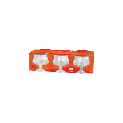 Conjunto de Taças para Sobremesa Wheaton Crystal de Vidro 6 Peças 250ml
