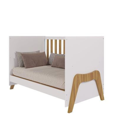 Berço Guti Retrô - Moveis Peroba Amendoa-branco